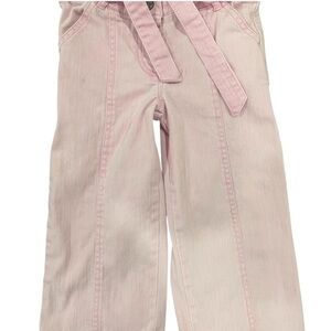 3 for $12 Palomino Pink Kids Wide-Leg Pants with Matching Belt